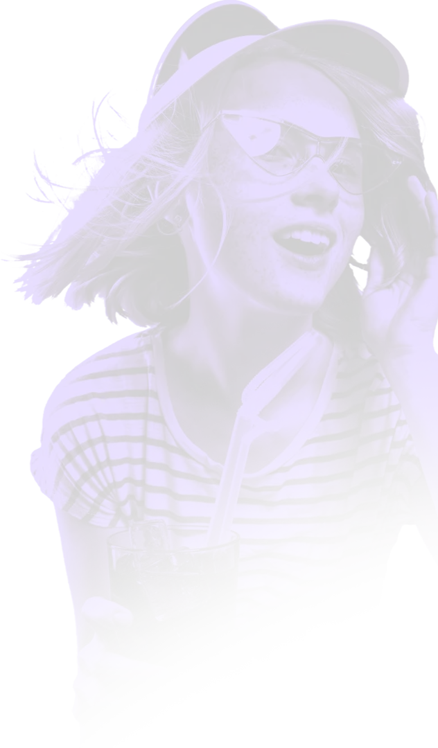 A woman with sunglasses